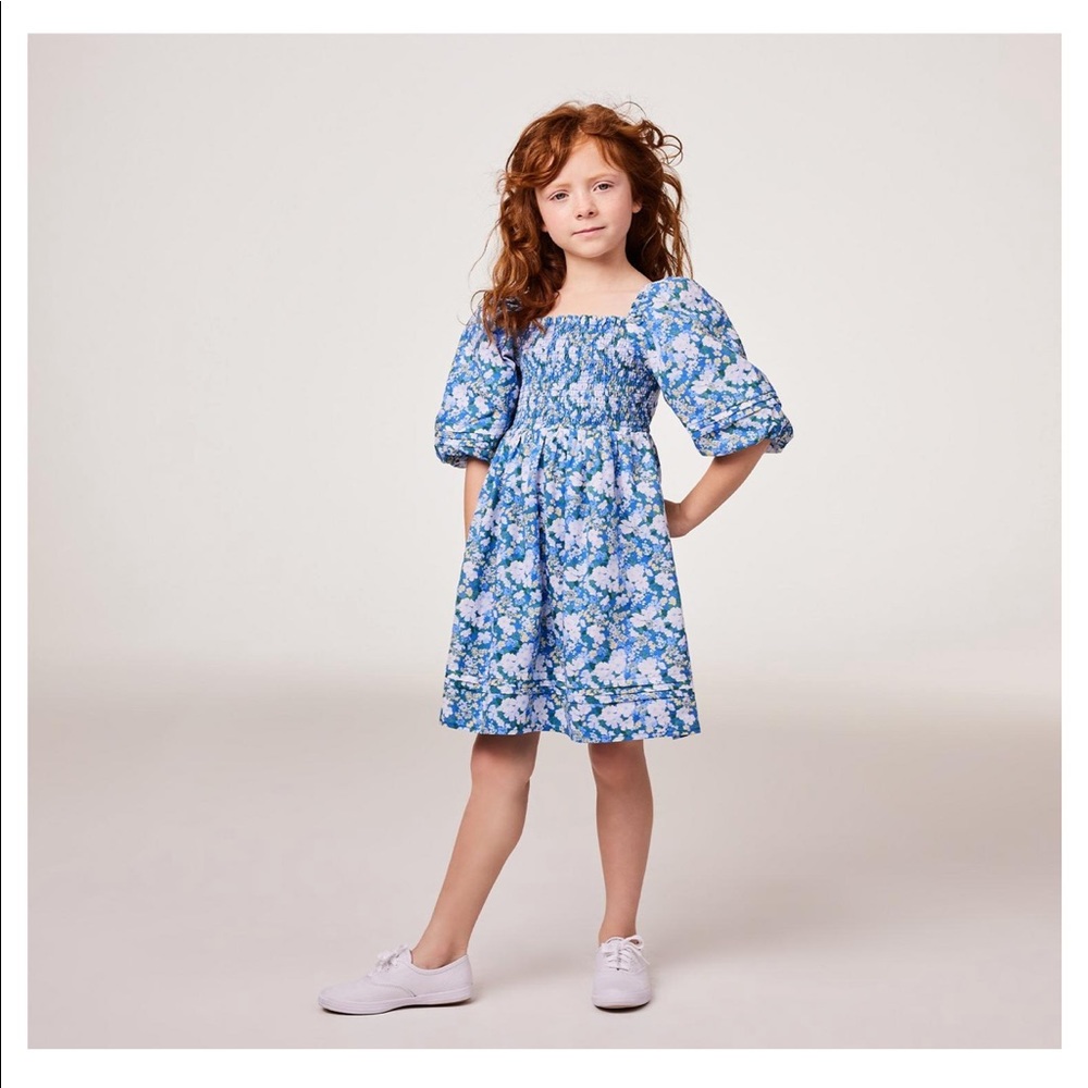 The Natalie Floral Smocked Bubble Sleeve Dress